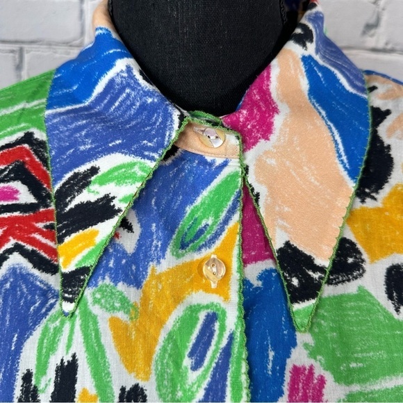De Loreta NWT Carmela Top and Rancho Short Set Pima Cotton Abstract Print Medium - Picture 6 of 15